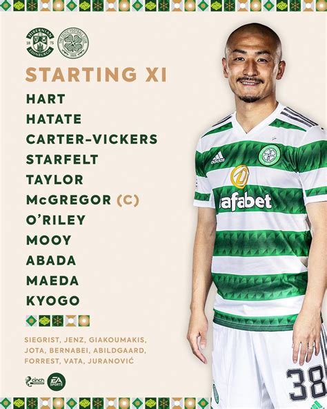 Celtic lineup vs Hibs : r/ScottishFootball