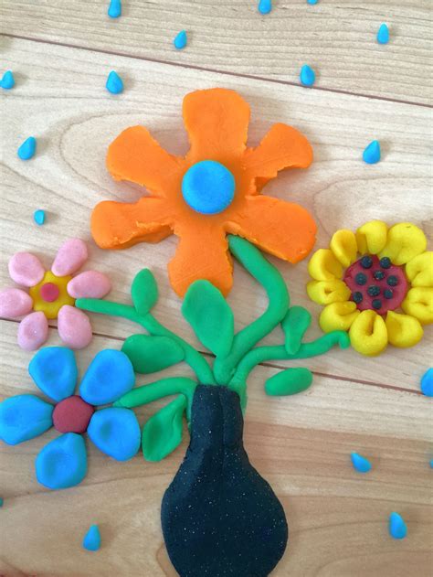 Homemade Playdough - flower vase Homemade Playdough, Flower Vases ...