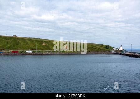 Holburn Head Lighthouse, Scrabster, Thurso Bay, Caithness, Scotland, UK Stock Photo - Alamy