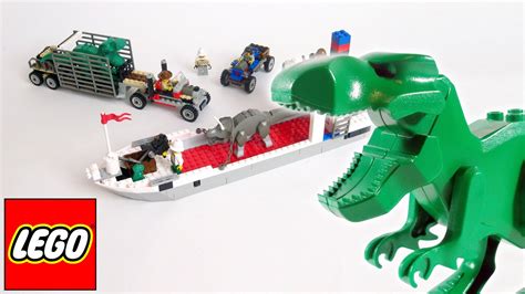 LEGO ADVENTURERS DINO ISLAND - 5975 T-REX TRANSPORT - LEGO DINOSAURS REVIEW (eng) - YouTube