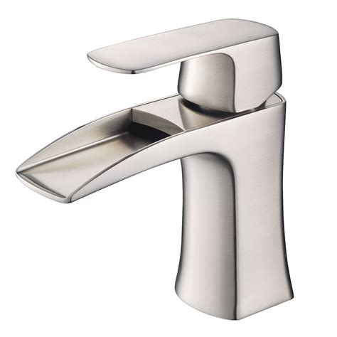 Fresca Fortore Single Hole Single-Handle Waterfall Bathroom Faucet in ...