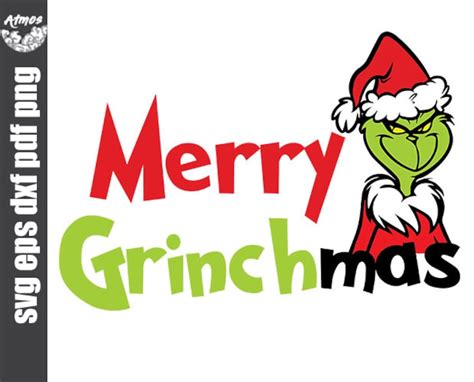 Merry Grinchmas Svg Grinch SVG Cut file for Cricut and | Etsy