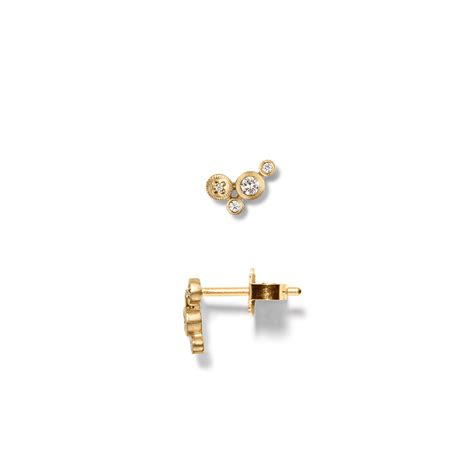 Earring ENINO gold diamond • Line&Jo