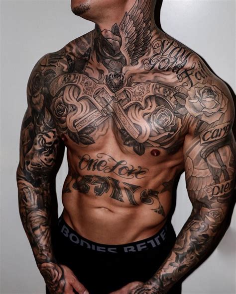 Pin by Steffen on Tattoo | Chest tattoo men, Neck tattoo for guys, Chest piece tattoos