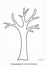 Bare Tree Coloring Pages sketch template