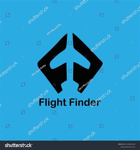 Flight Finder Logo Design Illustration Plane Stock Vector (Royalty Free ...