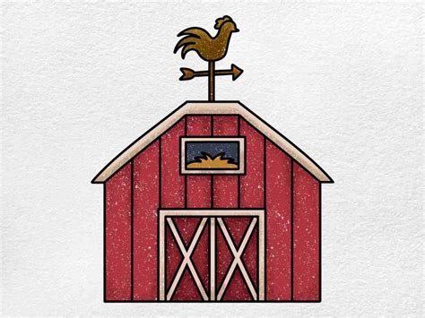 How to Draw a Barn - HelloArtsy