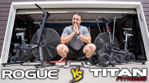 Rogue Echo Bike vs Titan Fan Bike: Ultimate Garage Gym Air Bike - YouTube