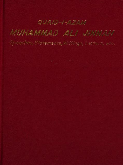 Quaid-i-Azam Muhammad Ali Jinnah Speeches, Statements, Writings ...