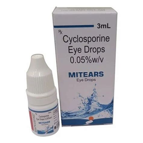 Mitears Liquid Cyclosporine Eye Drops at Rs 276.04/vial in New Delhi ...