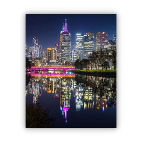 Yarra River Night Reflections - MEM Prints