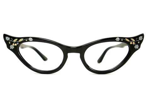 Vintage Eyeglasses Frames Eyewear Sunglasses 50S: VINTAGE CAT EYE GLASSES EYEGLASSES SUNGLASSES ...