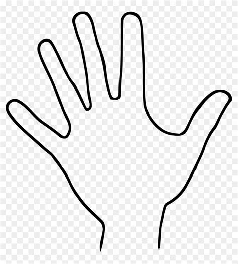 Hand Outline Cliparts Free Download Clip Art Free Clip - Hand Silhouette White - Free ...