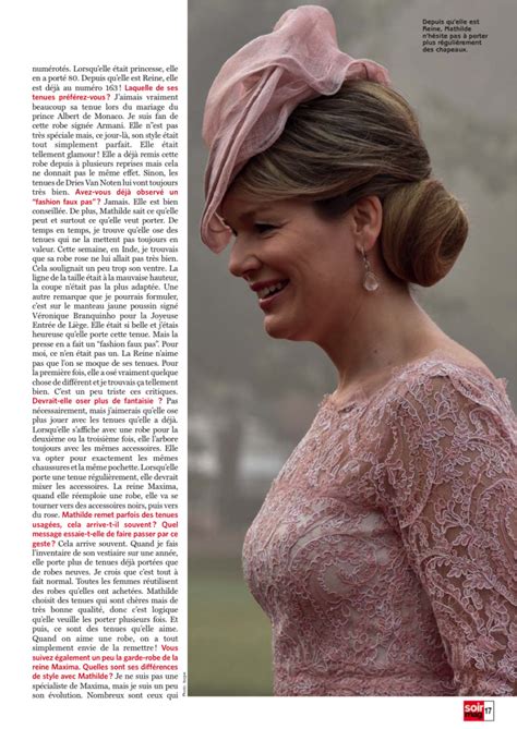 Interview in Le Soir Magazine | Garderobe Royale