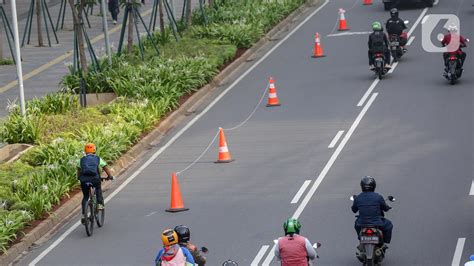 DKI Jakarta Akan Bangun Jalur Sepeda Permanen di Jalan Sudirman-Thamrin - News Liputan6.com