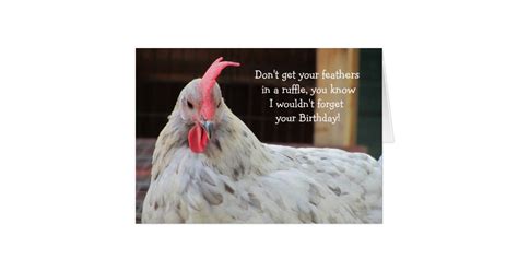 Funny Rooster Birthday Card | Zazzle