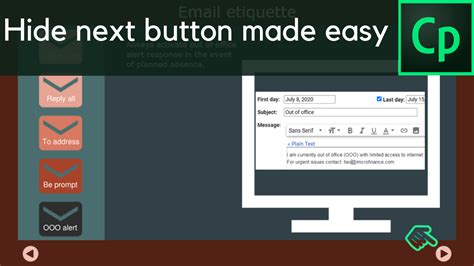 Hide next button made easy - eLearning