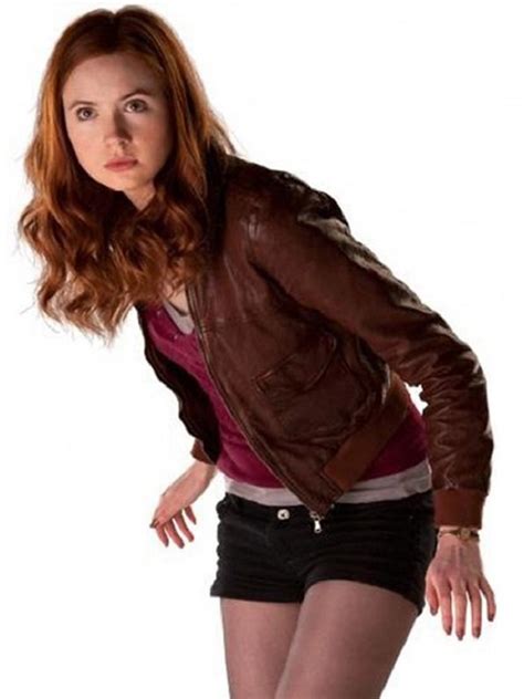 Karen Gillan Dr Who Series Leather Jacket