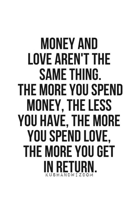 money vs love