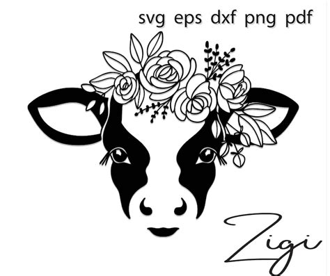 Baby Cow Face Svg Cute Cow Svg Free - 319+ File for DIY T-shirt, Mug ...