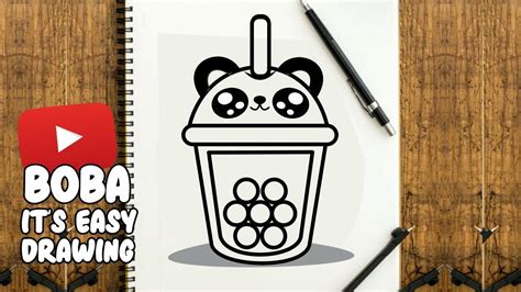 HOW TO DRAW CUTE BOBA DRINK | Boba drink, Cute drawings, Drawings