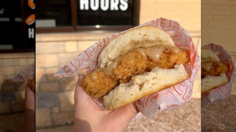 How To Hack Aldi's 'Red Bag Chicken' Into A Whataburger Honey Butter Chicken Biscuit