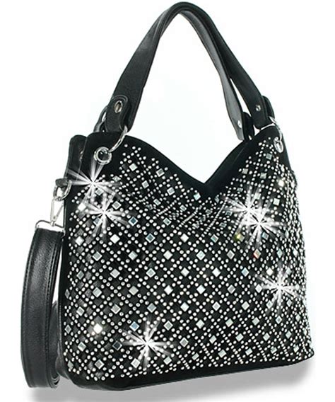 Mirror Rhinestone Bling Purse Sparkle Handbag B3169181 - ZZFab