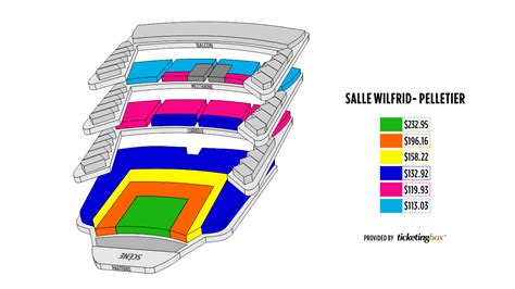 Montreal Place des Arts - Salle Wilfrid-Pelletier Plan De La Salle ...