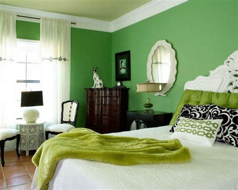 15 Stunning Monochromatic Interiors | Green room colors, Green bedroom design, Lime green bedrooms