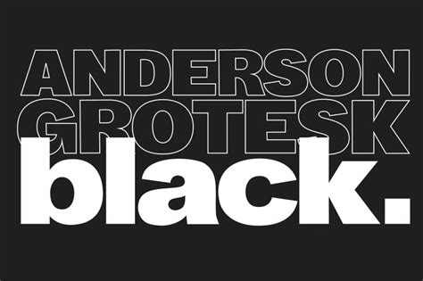 Anderson Grotesk Black Font - Free Fonts