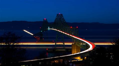 Download Man Made Astoria–Megler Bridge HD Wallpaper