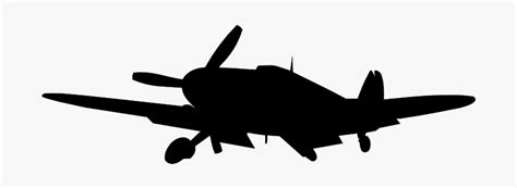 Airplane Second World War Messerschmitt Bf 109 Aircraft - World War 2 Plane Silhouettes, HD Png ...