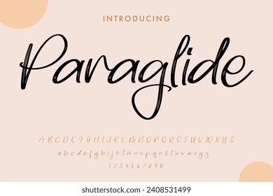 Signature Font Calligraphy Logotype Script Brush Stock Vector (Royalty Free) 2408531499 ...