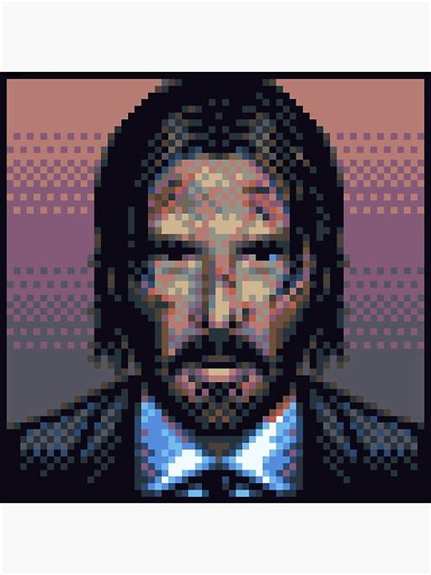 "John Wick - Pixel Portrait" Art Print for Sale by NBeela | Redbubble