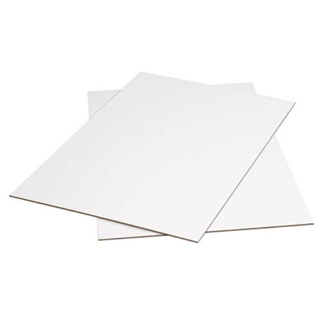 White Corrugated Cardboard Sheets