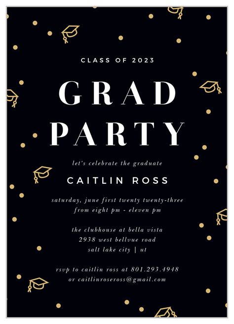 Boy Graduation Party Invitations