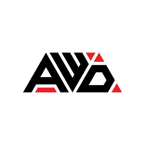 AWD triangle letter logo design with triangle shape. AWD triangle logo design monogram. AWD ...