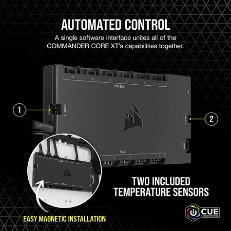 Buy CORSAIR iCUE COMMANDER CORE XT, Digital Fan Speed and RGB Lighting Controller Online at ...