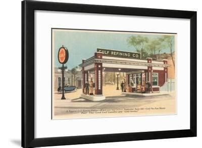 Vintage Gas Station Art Print by | Art.com