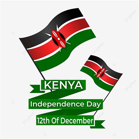 Independence Day Flag Vector Design Images, Flag Waving Kenya Independence Day, Kenya ...