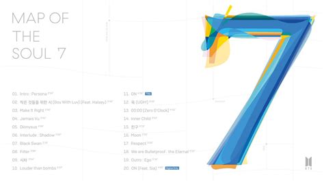 BTS Unveils Track List For Upcoming Album “Map Of The Soul: 7 ...