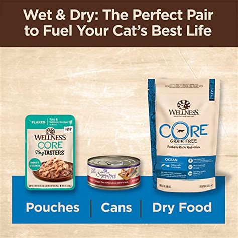 Wellness CORE Tiny Tasters Wet Cat Food, Complete & Balanced Natural ...