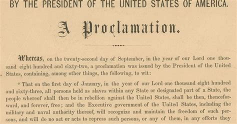 Jan. 1, 1863: Emancipation Proclamation - Zinn Education Project