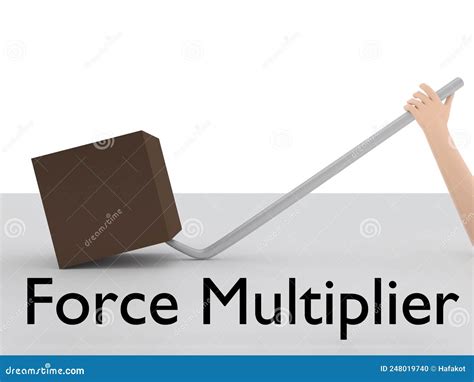 Force Multiplier concept stock illustration. Illustration of mechanical - 248019740