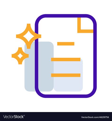 Contract business icon collection with purple Vector Image