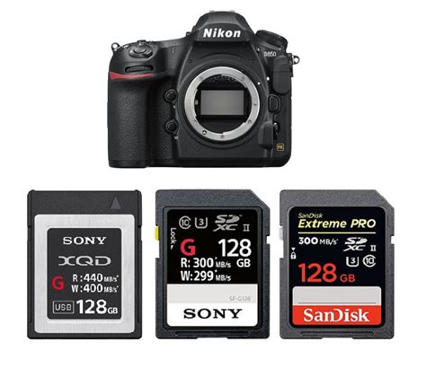 Best XQD & UHS-II SD Memory Cards for Nikon D850 | Camera Times