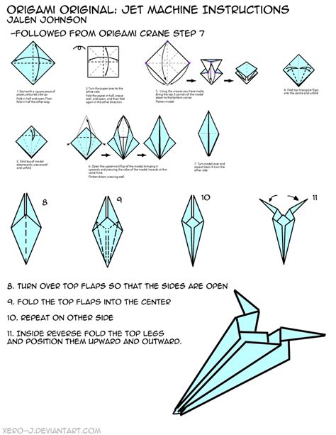 Origami Jet Machine Instructions by Xero-J on DeviantArt