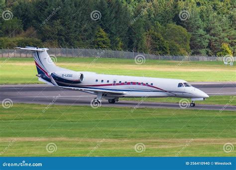 King Charles III Landing at Edinburgh Airport for Memorial Embraer ...