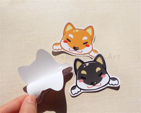 Shiba Inu Stickers Laptop Sticker Dog Sticker Animal | Etsy