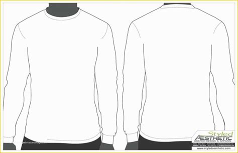 Free T Shirt Template Of Blank Long Sleeve Shirt Template with Blank Tshirt Template Pdf Shirt ...